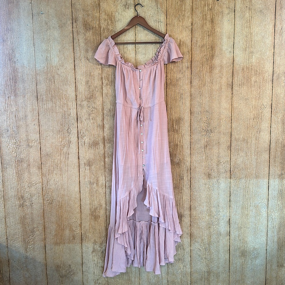Magnolia Boutique Blush High Low Maxi Dress